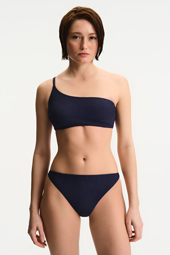 Navy Hailey Minimal Slip Bikini Bottom - 4
