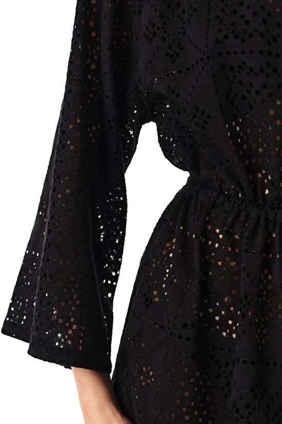 Siyah Jasmine Kimono - 3