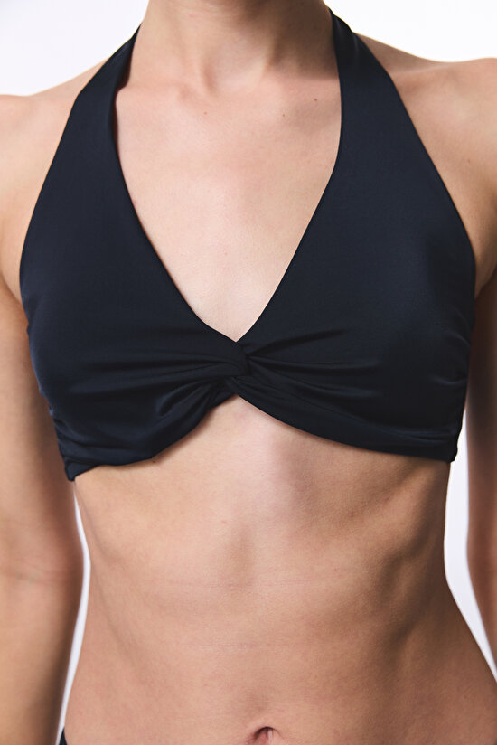 New Triangle Twist Black Bikini Top New Triangle Twist Black Bikini Top - 3