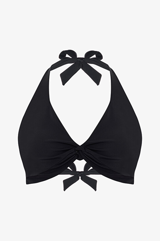 New Triangle Twist Black Bikini Top New Triangle Twist Black Bikini Top - 5