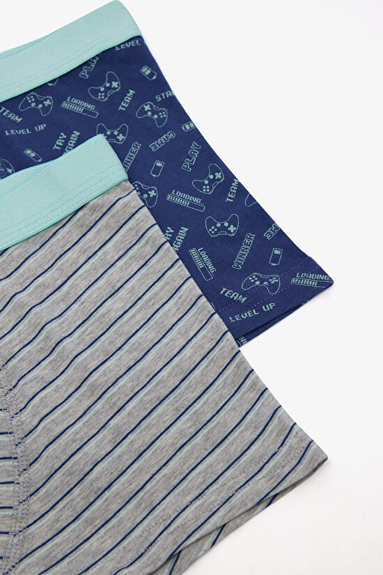 Erkek Çocuk Team Play 2li Çok Renkli Boxer - 4