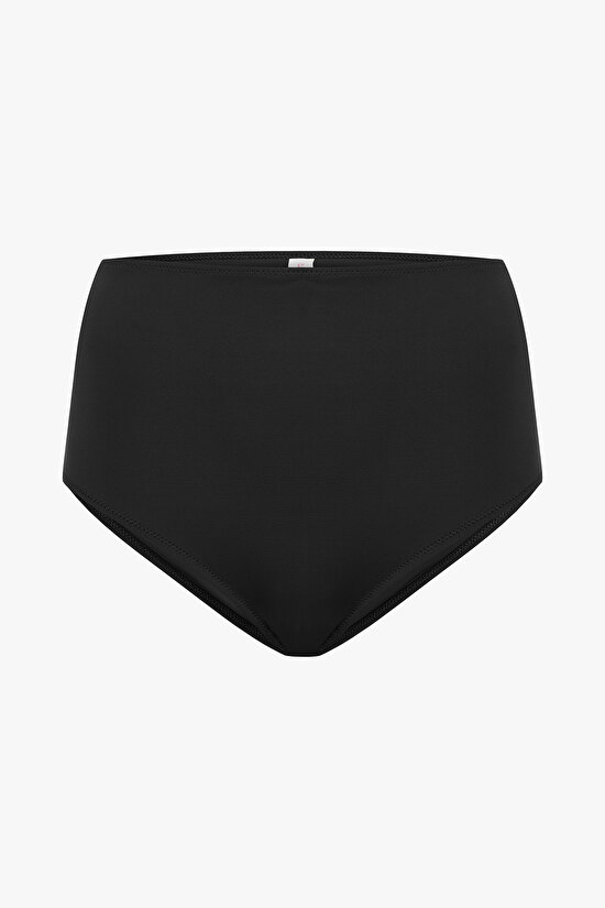 High Black Bikini Bottom - 4