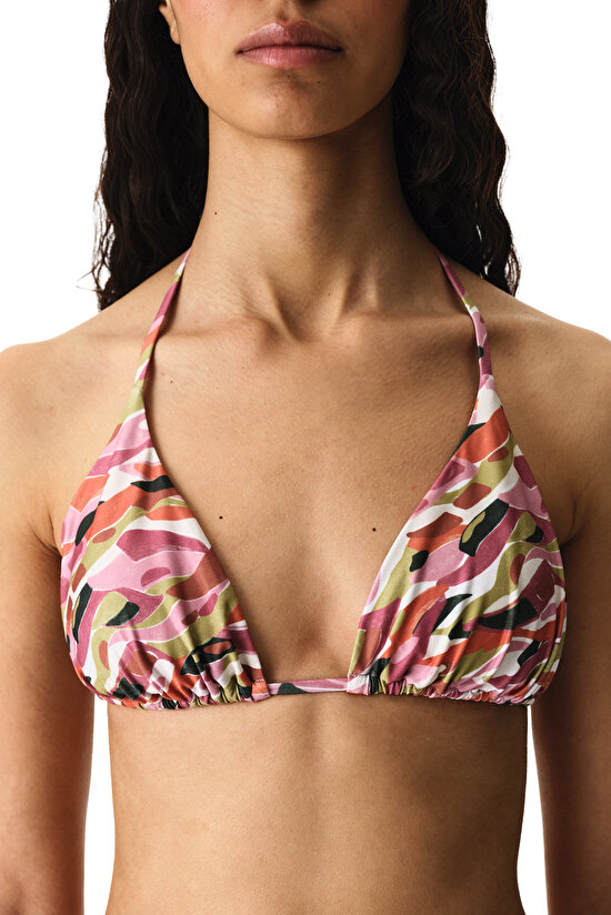 Renkli Luz Üçgen Bikini Üstü - 3