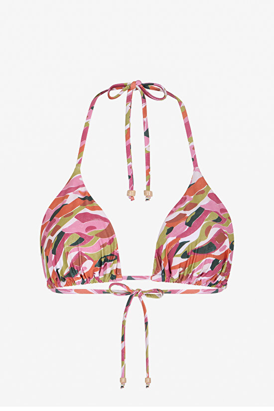 Renkli Luz Üçgen Bikini Üstü - 5