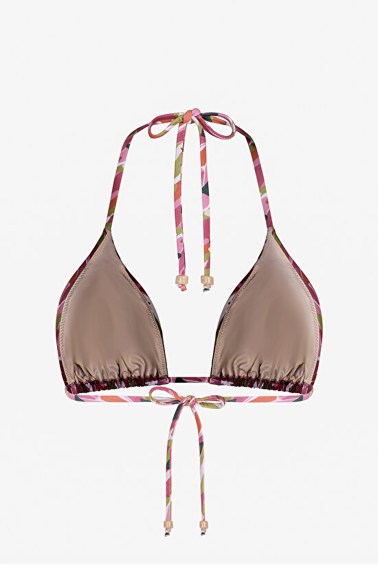 Renkli Luz Üçgen Bikini Üstü - 6