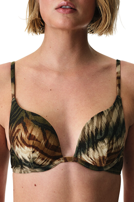 Renkli Cesira Intense Push Up Destekli Bikini Üstü - 3