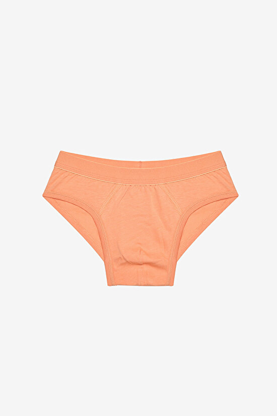 Erkek Çocuk Blue Solid 3lü Çok Renkli Slip Külot - 3