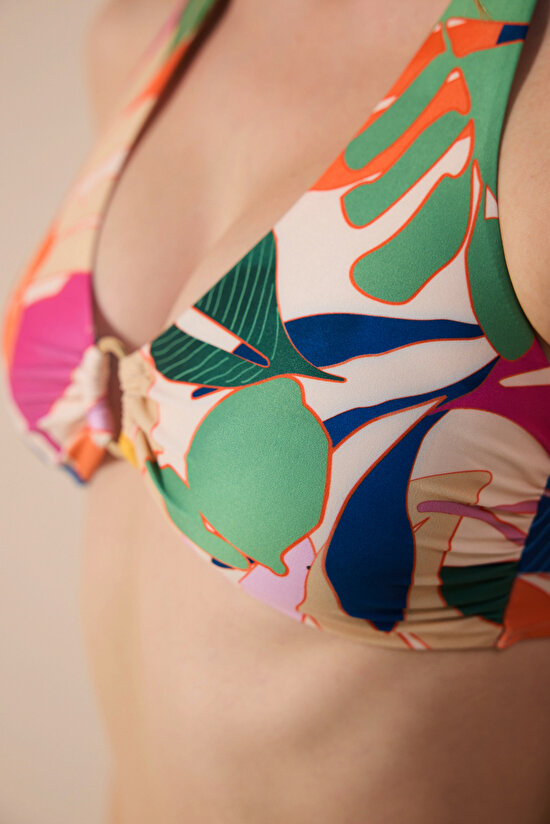 Magnolia Hot Multi Colour Bikini Top - 4