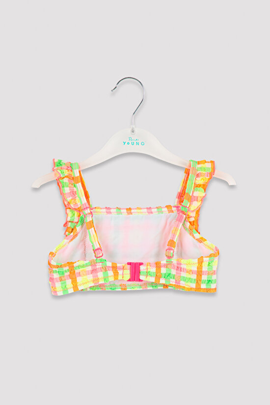 G.NEON GINGHAM BANDEAU SET, 3-4, MIX MIX - 3