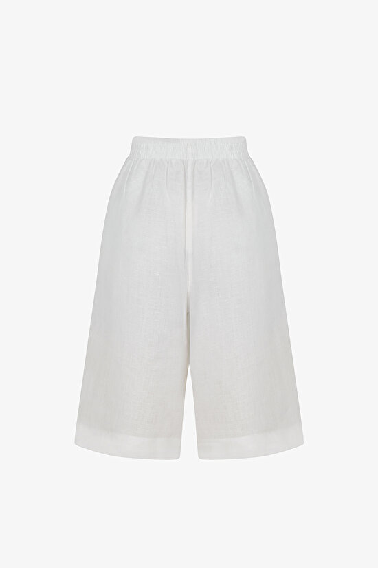White Nina Bermuda Shorts - 2