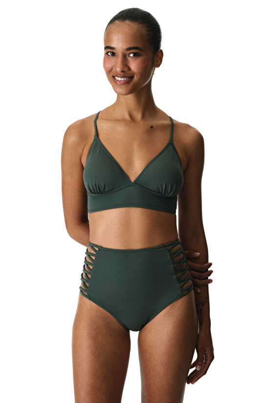 Green High Fashion Bikini Bottom - 3