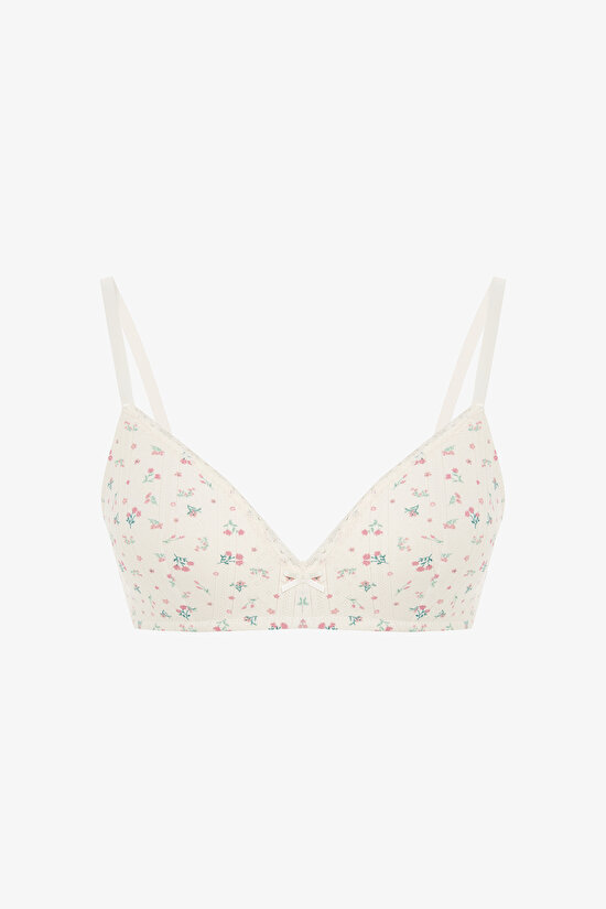 Ekru Comfy Cosy Printed Point Sütyen - 1