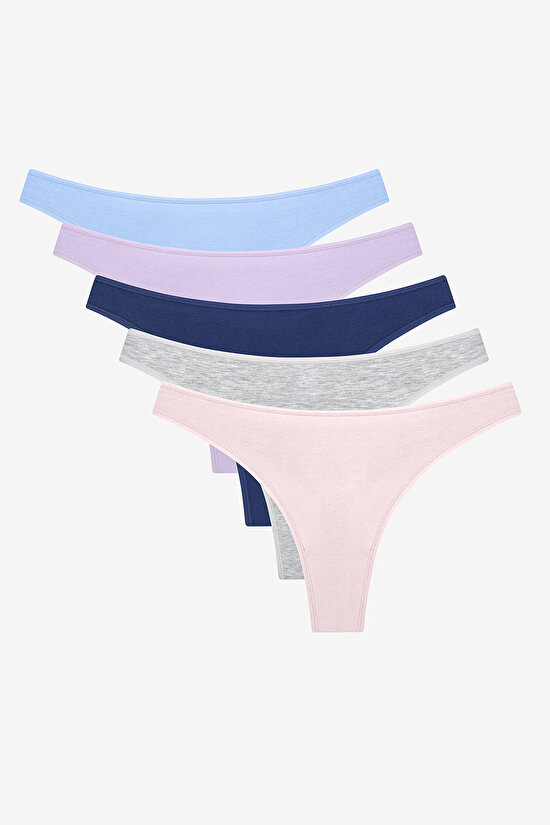 Blue Bloom 5in1 Multi Colour Thong - 1