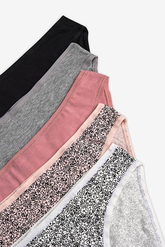 Ditsy 5li Multi Colour Slip - 7