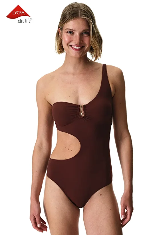 Brown Jasmine Monokini - 1