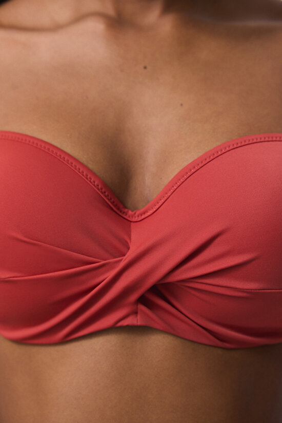 Tarçın Rengi Beauty Toparlayıcı Balenli Balconette Bikini Üstü - 3