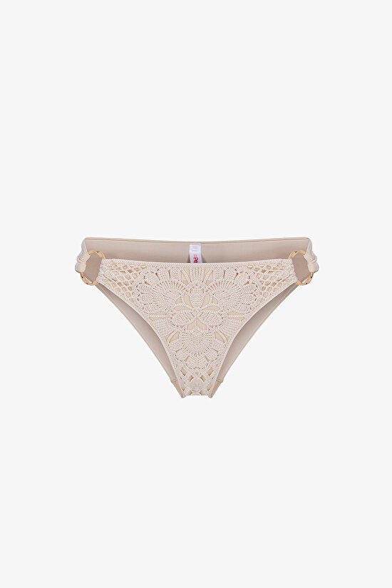 Ekru Rosaldi Crochetta Side Bikini Altı - 3
