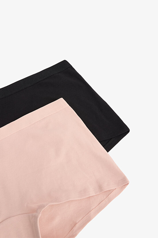 Mixed Color 2in1 Low Waist Cotton Boxers - 4