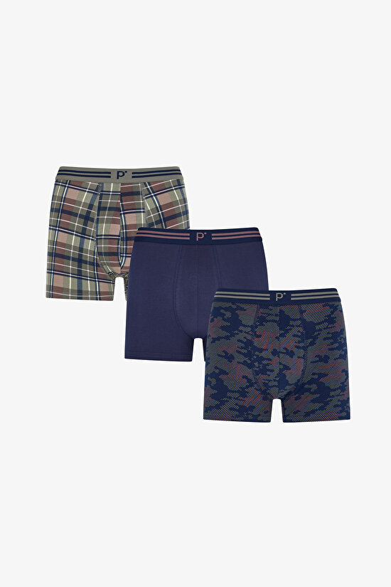 Men's Roamer Checked 3 Pack Boxers