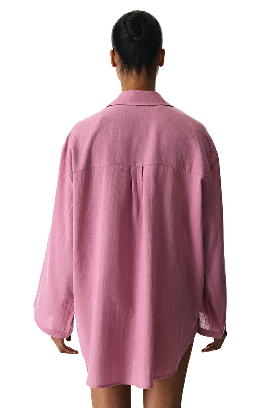 Gül Pembesi Sienna Gömlek - 2