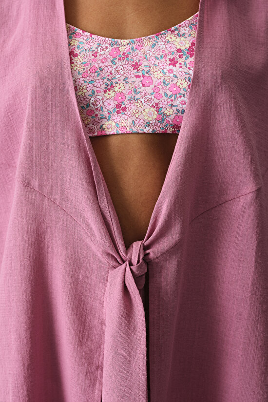 Gül Pembesi Sienna Gömlek - 4