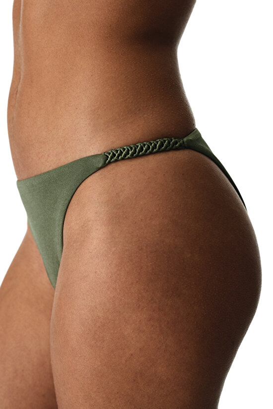 Zeytin Yeşili Marcelina Side Bikini Altı - 3