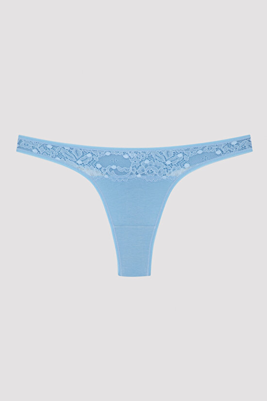 Waterfall Lace Detailed 3in1 Thong - 2