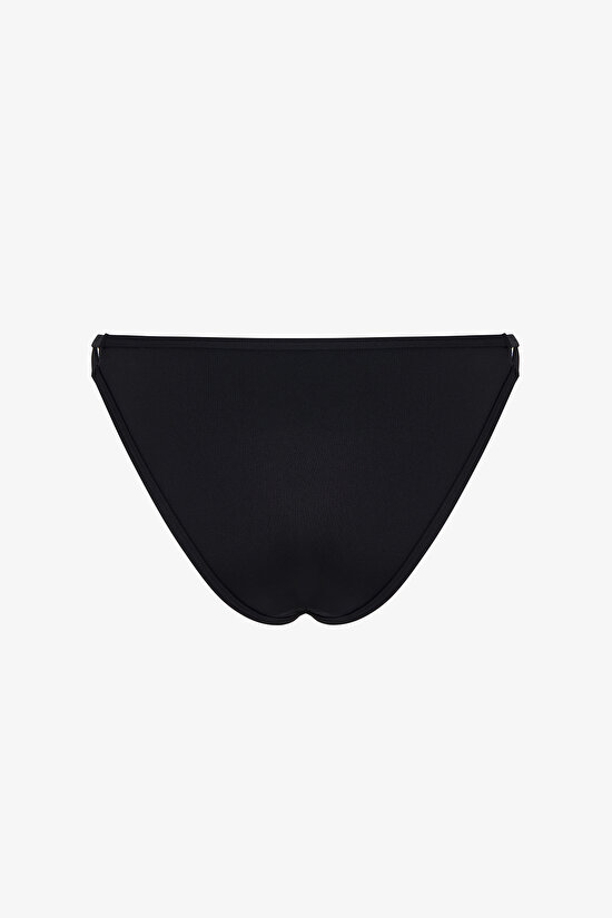 Black Mollie Cross Bikini Bottom - 6