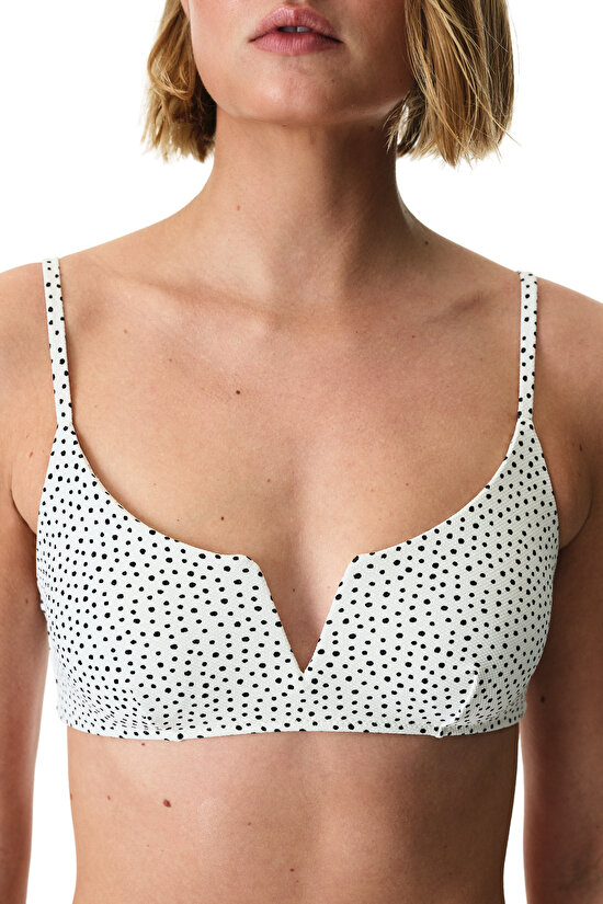 Multicolor Point V Bikini Top - 3