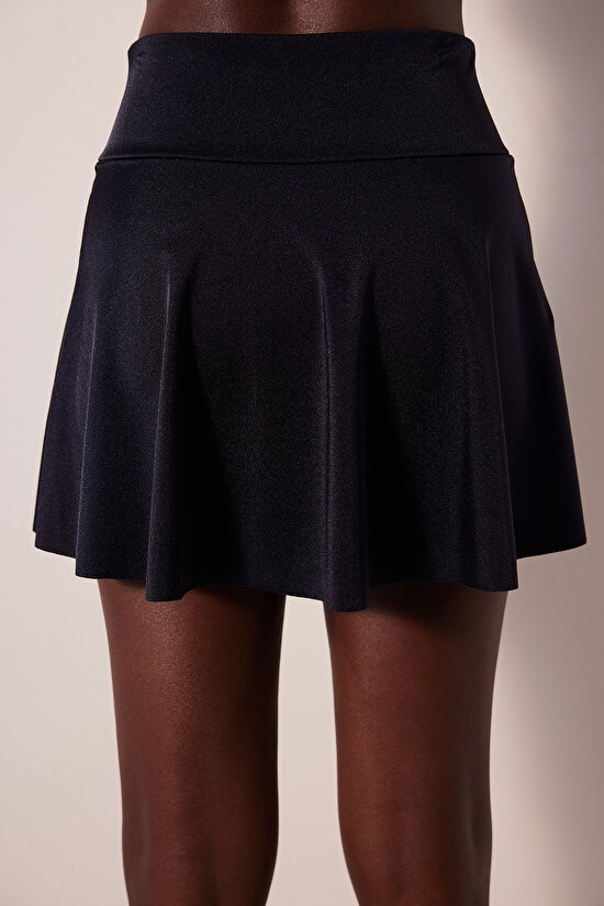 Short Skirt Siyah Bikini Altı - 5