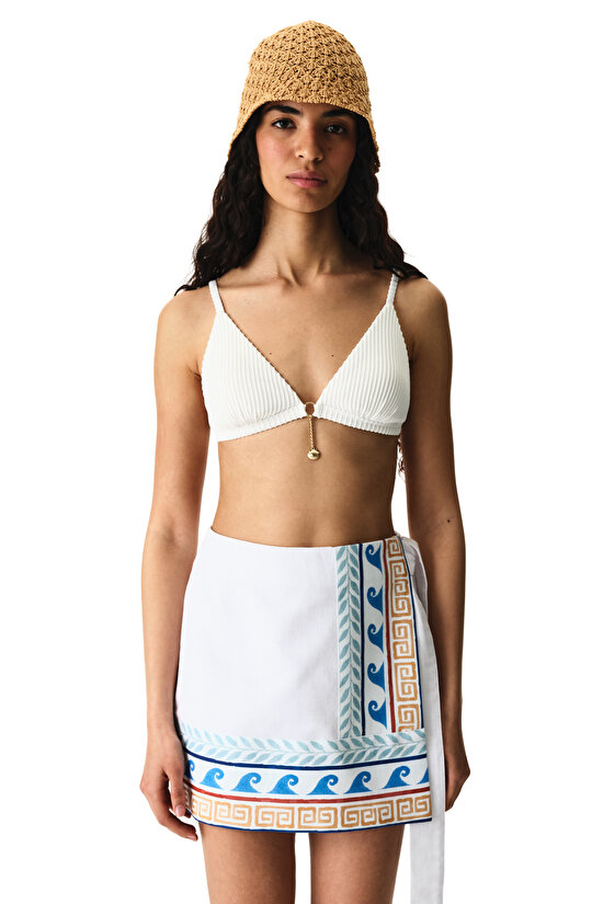 Beyaz Santorini Etek - 3