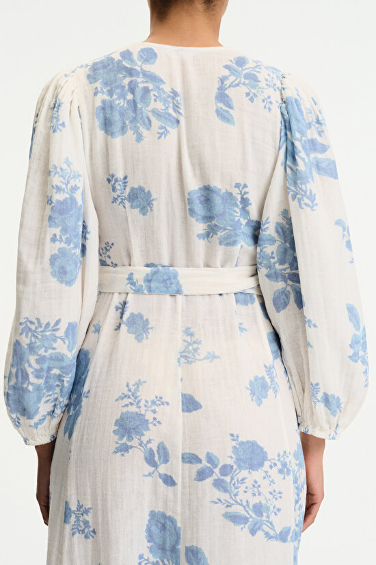 Renkli Rosalia Elbise - 6