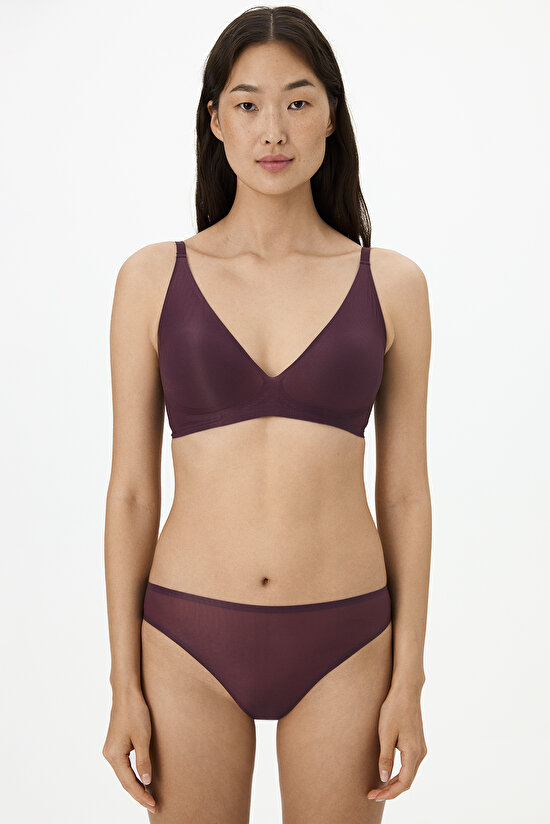 Bordo Zerogram Decolette Sütyen - 3