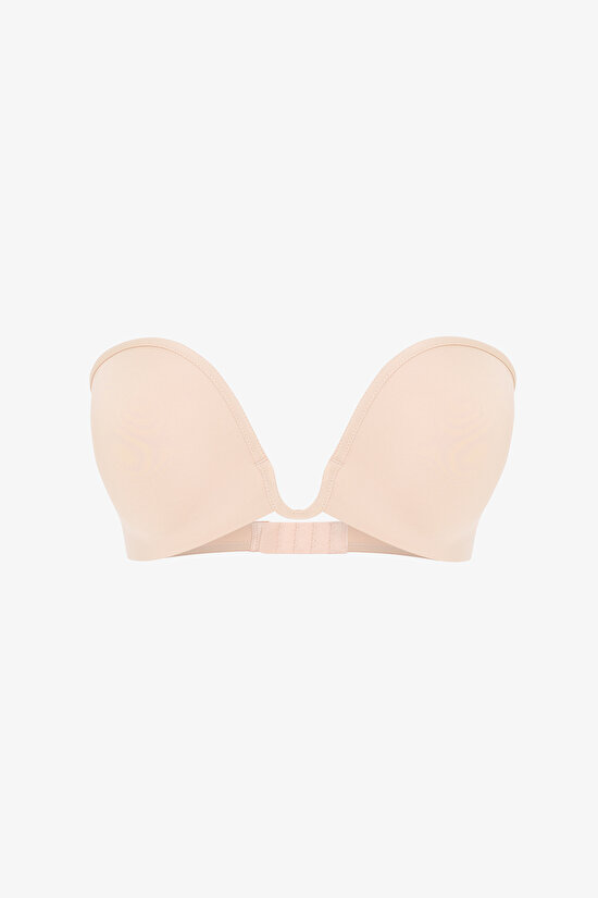 Push Up Wireless U Wire Deep Bej Dekolte Sütyen Push Up Wireless U Wire Deep Bej Dekolte Sütyen - 7