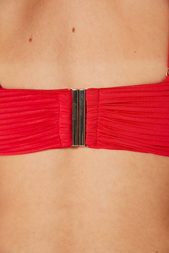 Red Amelia Bralette Bikini Set - 4