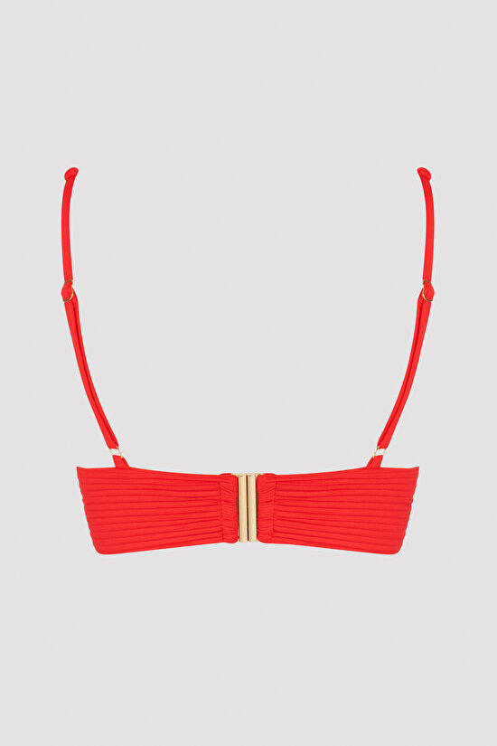 Kırmızı Amelia Bralet Bikini Takımı-Özgür Masur Koleksiyonu - 10