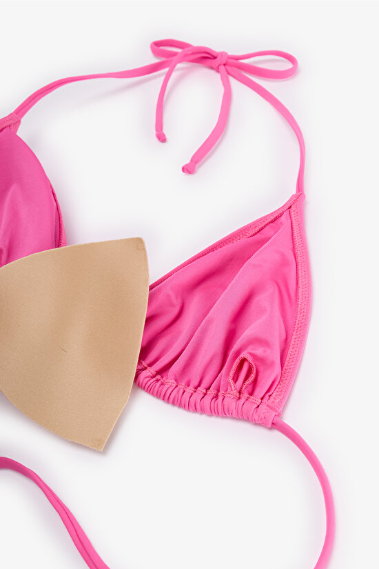 Light Pink Triangle Bikini Top - 9