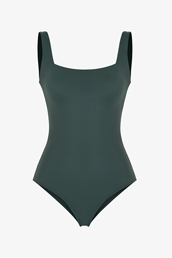 Yeşil Neck Opening Mayo - 5