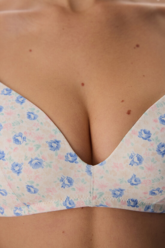 Off-White Comfy Cosy Floral Bra - 5