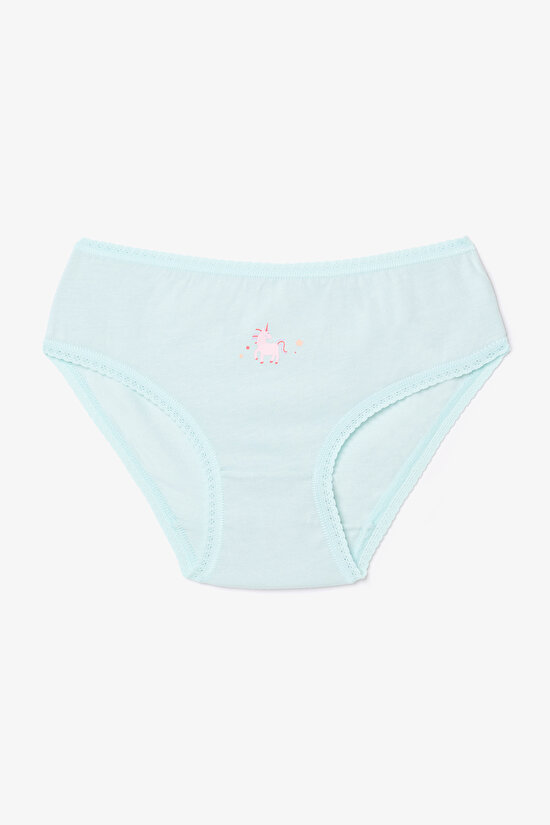 Girl Pinky Unicorn Printed Cotton 5-Pack Panties Girl Pinky Unicorn Printed Cotton 5-Pack Panties - 4