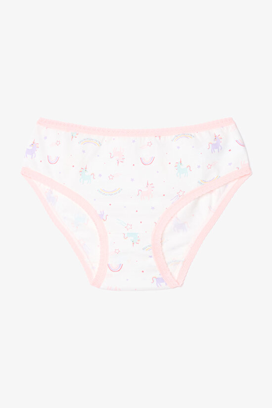 Girl Pinky Unicorn Printed Cotton 5-Pack Panties Girl Pinky Unicorn Printed Cotton 5-Pack Panties - 6