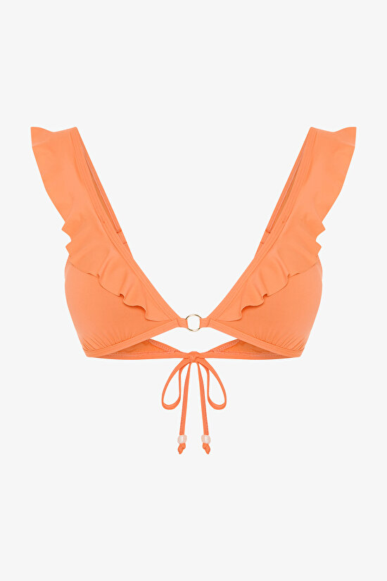 Orange Mango Deep Frill Bikini Top - 5