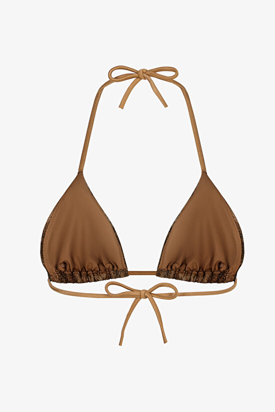 Renkli Destini Üçgen Bikini Üstü - 7