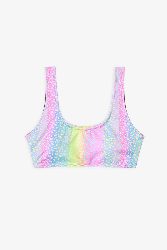 Multicolor Teen Energy Halter Bikini Set - 2