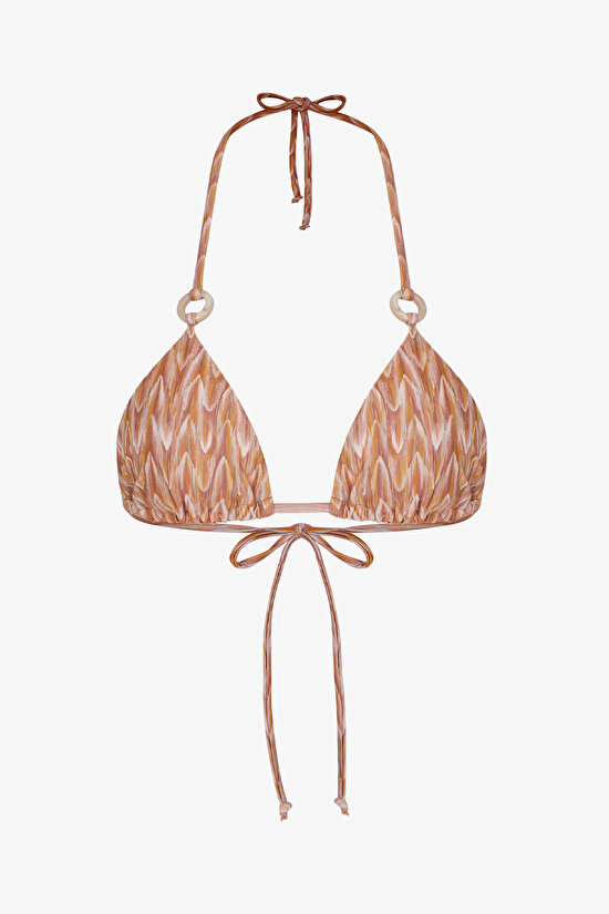 Renkli Kacie Üçgen Bikini Üstü - 5