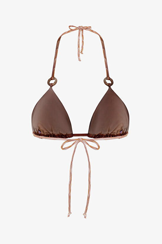 Renkli Kacie Üçgen Bikini Üstü - 6