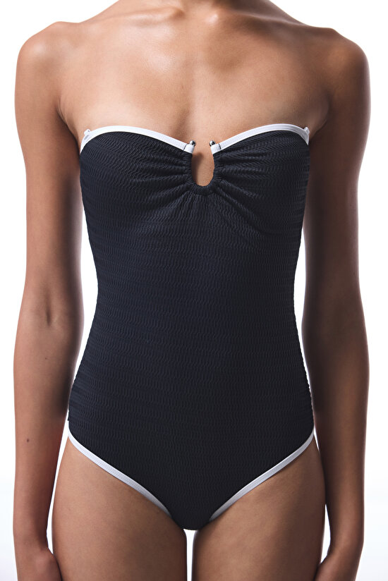 Black Nicole Strapless Swimsuit Black Nicole Strapless Swimsuit - 4