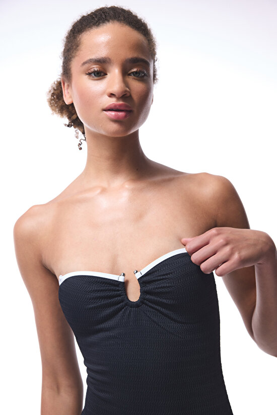 Black Nicole Strapless Swimsuit Black Nicole Strapless Swimsuit - 5
