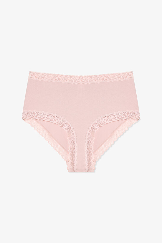 Gül Kurusu Comfy Pamuklu Yüksek Bel Slip Külot - 1