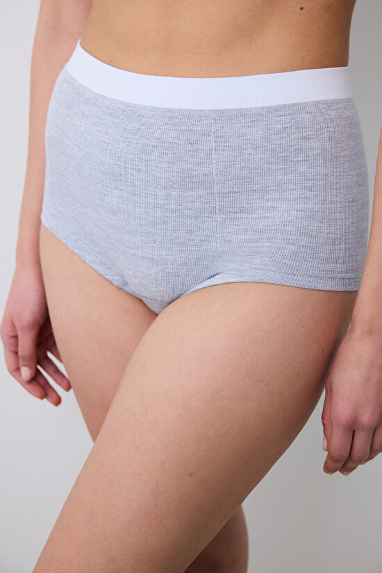 Seamless Gri  Boxer Külot - 1